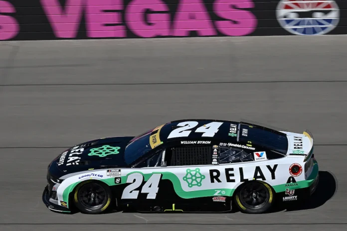 William Byron Las Vegas crash