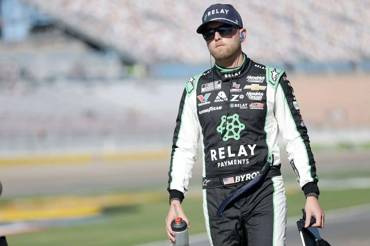 William Byron Las Vegas crash