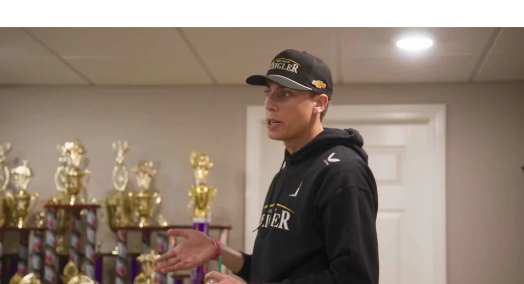 Carson Hocevar, Chevrolet, Spire Motorsports, NASCAR, Carson Hocevar trophy collection