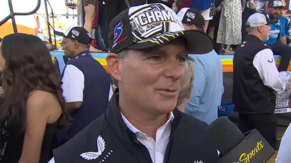 Jeff Gordon emotional reaction