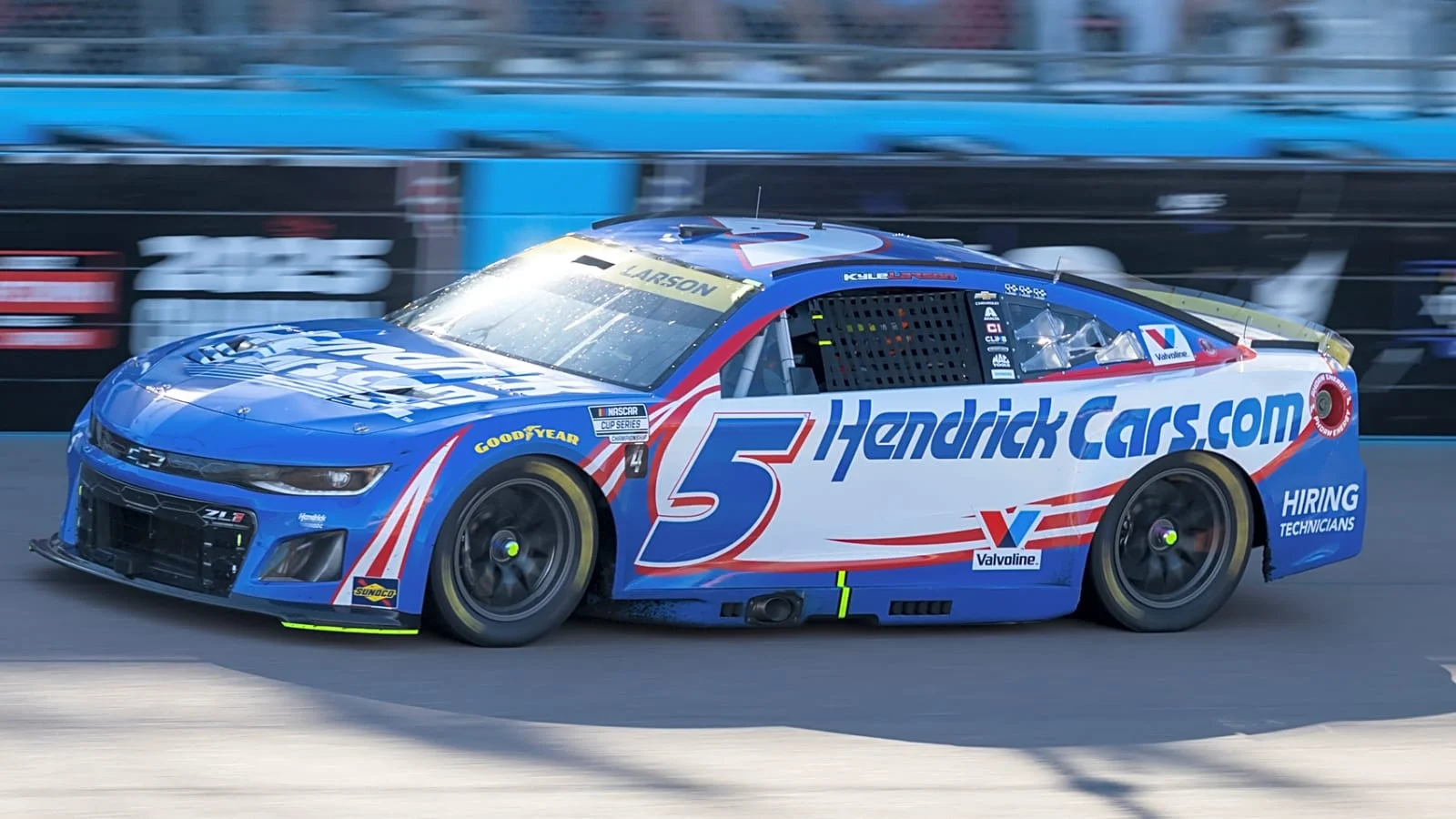 Kyle Larson NASCAR tire failure