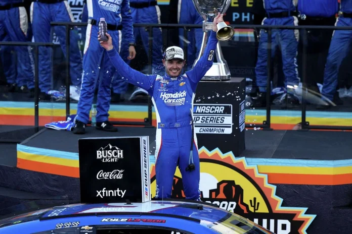 Kyle Larson championship parade