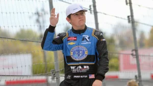 Teen Stuns Field With Pole at Truck Series All-American 400