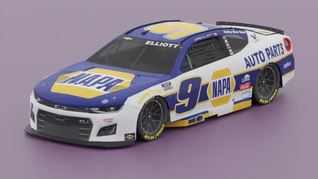 Chase Elliott, Denny Hamlin, Kyle Larson, Hendrick Motorsports, Toyota, Chase Elliott 2026 NAPA scheme
