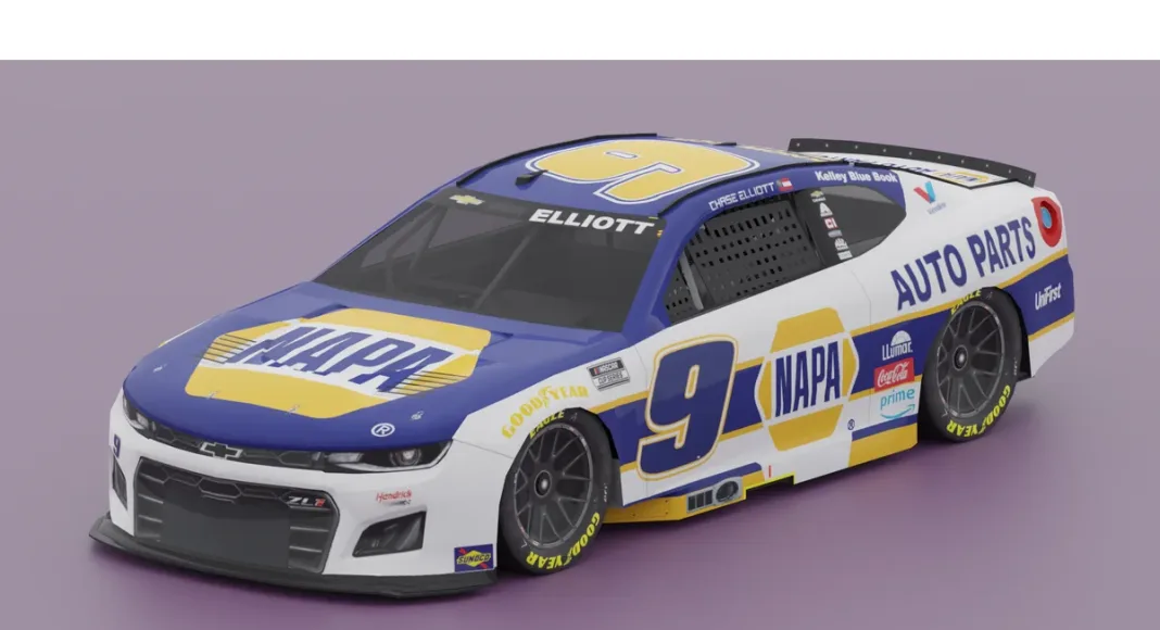 Chase Elliott, Hendrick Motorsports, Chevrolet, Chase Elliott NAPA paint scheme