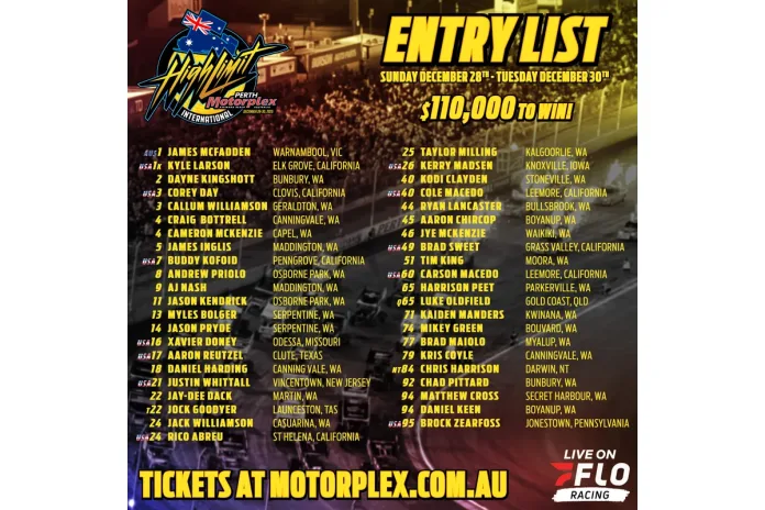 Kyle Larson, Corey Day, Kyle Larson High Limit Racing Australia