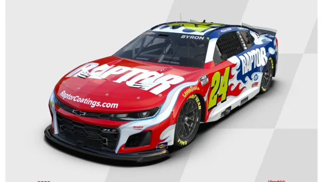 William Byron, Hendrick Motorsports, William Byron Raptor paint scheme
