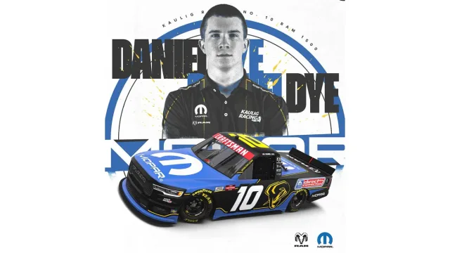 Daniel Dye, Kaulig Racing, Truck Series, Daniel Dye Mopar NASCAR partnership